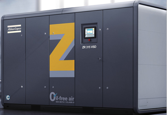 ZT55~750,ZT75~900VSD オイルフリーアトラススクリューエアコンプレッサー アルミニウム合金材料