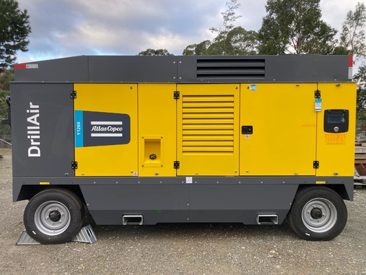 イエローポータブルコンプレッサー Y1260 429 Kw パワーと 1 X 2" ボールバルブ