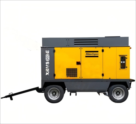 強力な携帯コンプレッサー XRVS960E,FAD 27 M3/min と名乗電力 275 Kw
