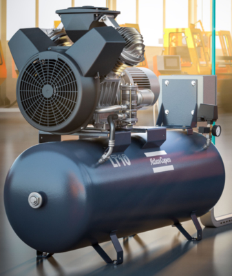 アトラス LT10 回転螺旋空気圧縮機 7.5Kw 50hz 68-83 DB ((A)