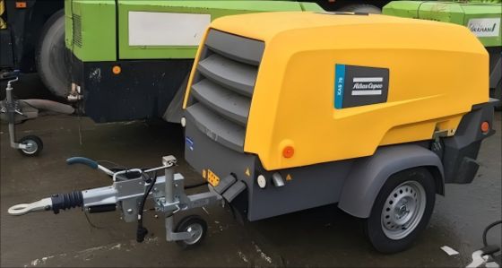 黄色のポータブルコンプレッサー XAS 78KD 圧縮レベル 軽量でポータブルな設計