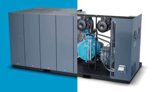 200-250kWハイブリッドオイル注入アトラススクリュー空気圧縮機