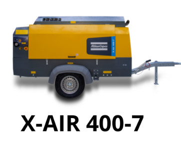 12 M3/min FAD ポータブルコンプレッサー X-AIR 400-7電源と7バー効率