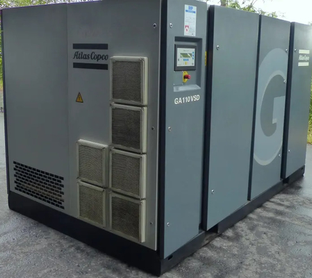 AG110VSDとCE証明書付き,ローータリースクリューオイル注入アトラスGAシリーズ