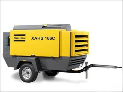 アトラス 中型ポータブル空気圧縮機 XAHS166C 低燃費のための高圧コンモンレール技術