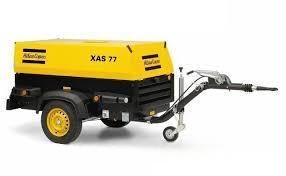 ポータブルコンプレッサー XAS77E モーターパワー 26 Kw モーター速度 2940 Rpm FAD 4.2 M3/min ポータブルデザイン