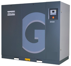 オイルインジェクションアトラススクリュー空気圧縮機 GA 45 Vsd 45kw アルミ合金材料