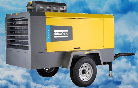 産業および建設環境に適した1200 RPMポータブルコンプレッサーXAHS500大容量エアコンプレッサーの荷降ろし