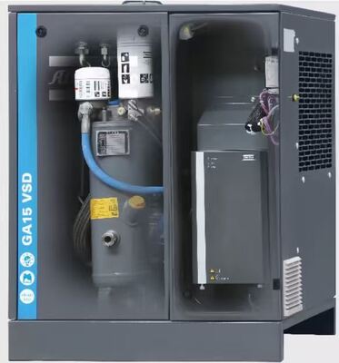 アトラスの周波数50 Hz GAシリーズ GA15VSD ドライ技術を内蔵し、産業用の安定した動作と信頼性の向上を実現